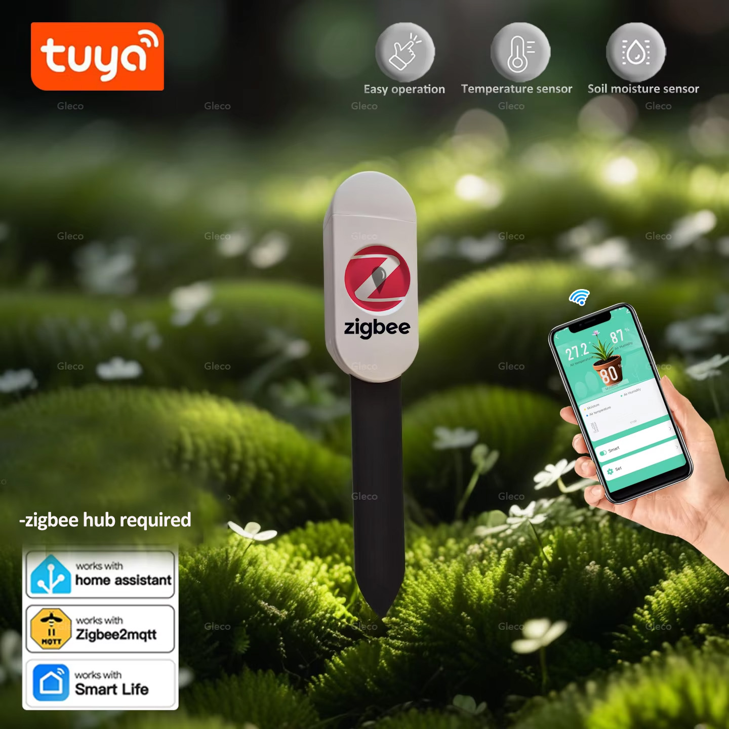 Smart Urban Garden - Tester di umidità del terreno Tuya