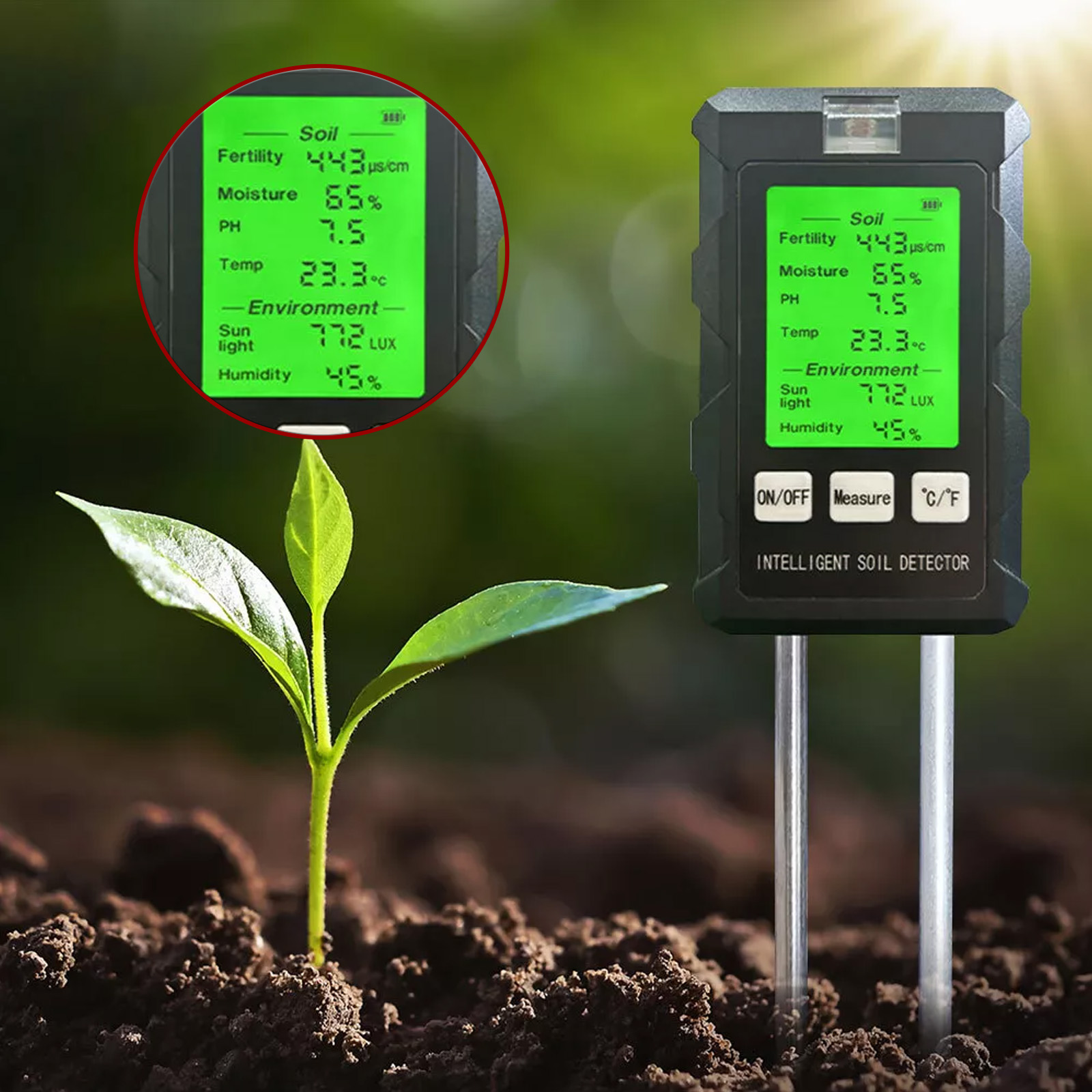 Soil Test Digital - 【Novità 2026】Tester PH del Suolo 6