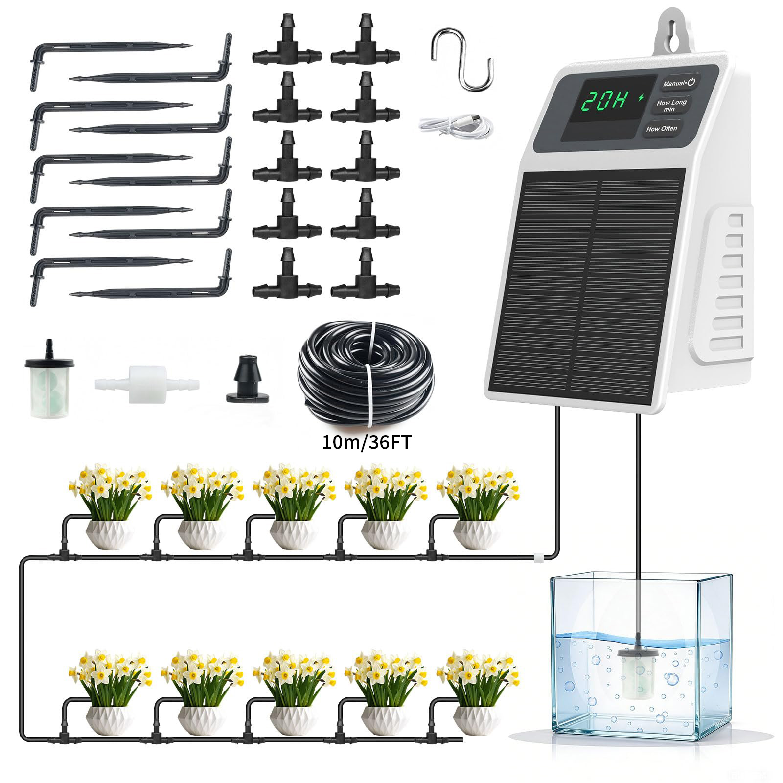 Smart Urban Garden - Sistema di irrigazione solare a goccia