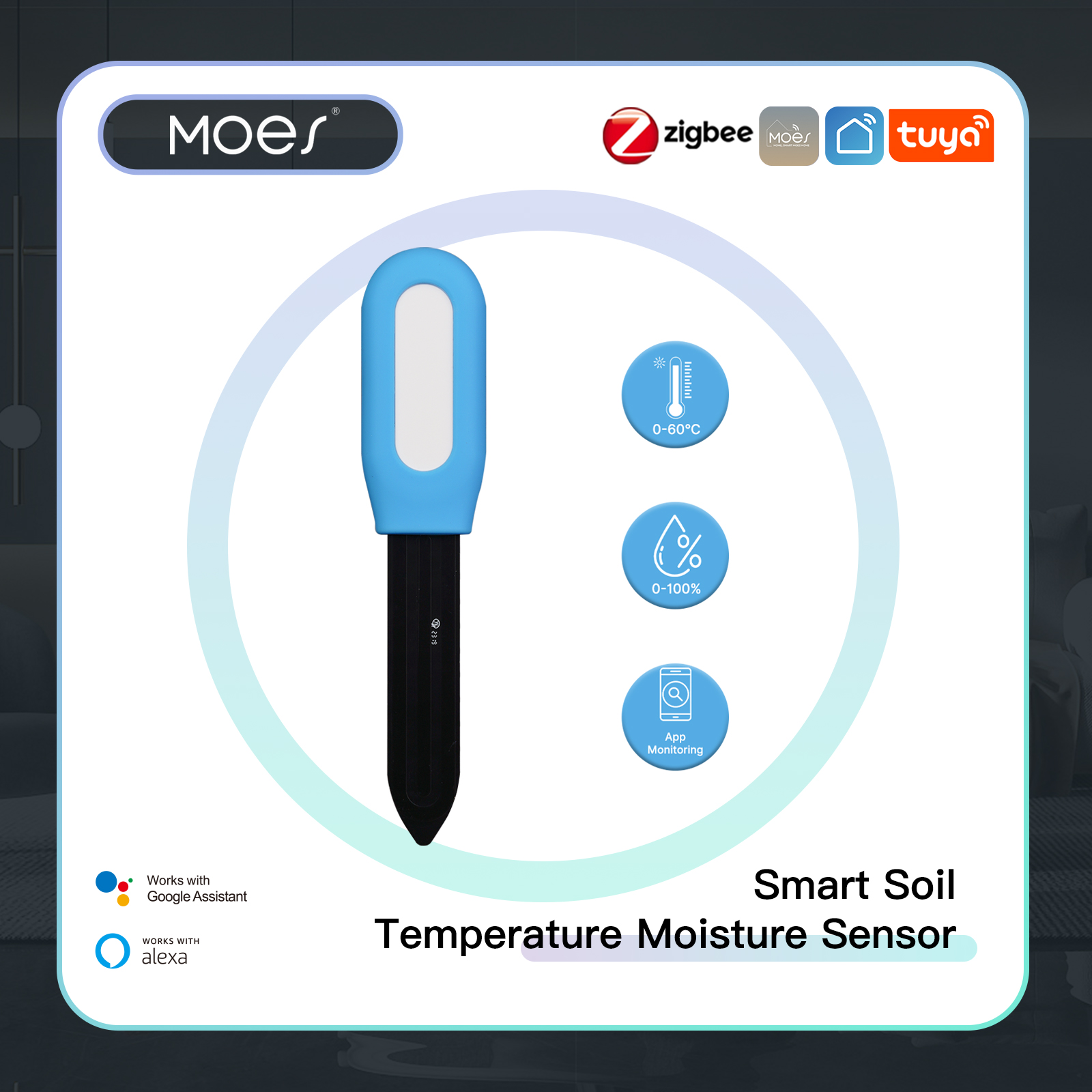 Smart Urban Garden - MOES Smart ZigBee Misuratore di temperatura