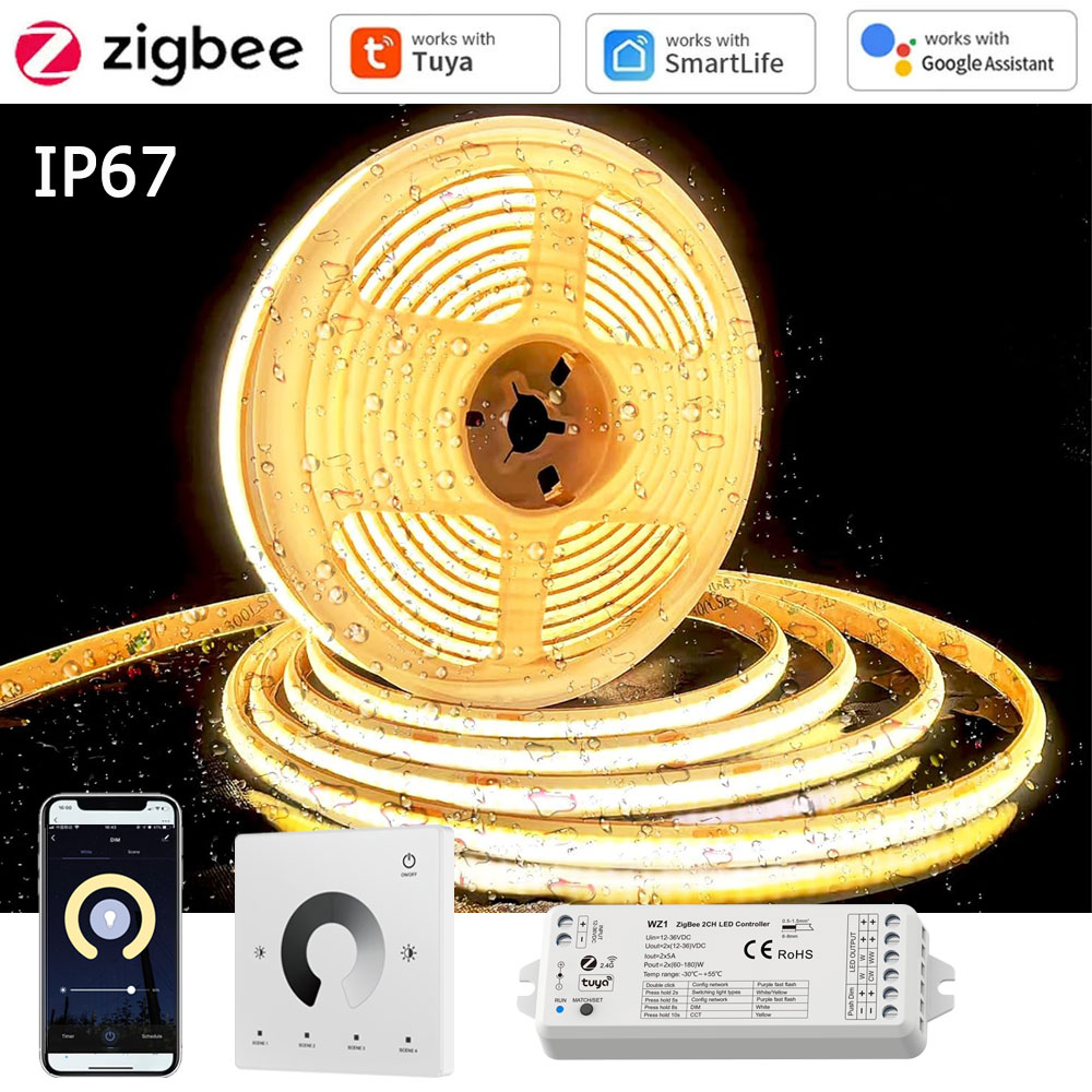 Smart Zigbee Garden Light - Striscia LED COB Impermeabile Tuya Zigbee