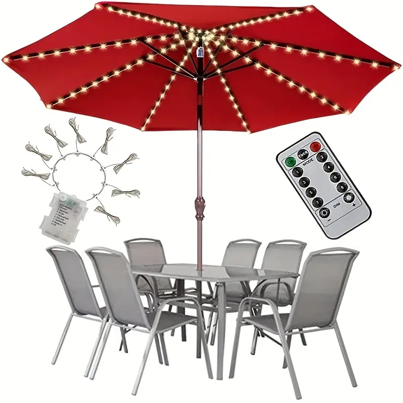 104 luci per ombrellone a LED  - Smart Garden Umbrella recensione e prezzo