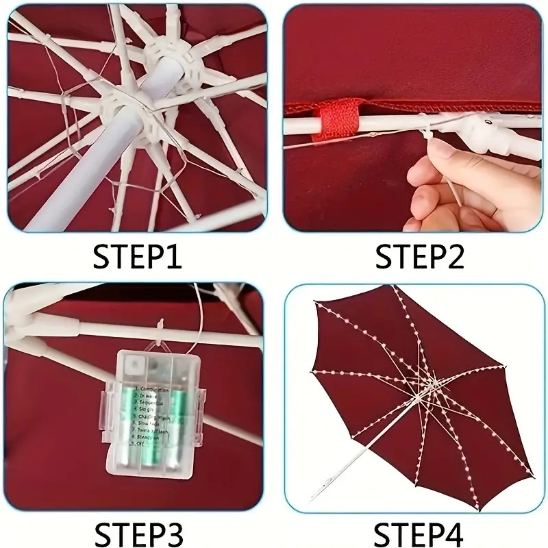 104 luci per ombrellone a LED  - Smart Garden Umbrella recensione e prezzo