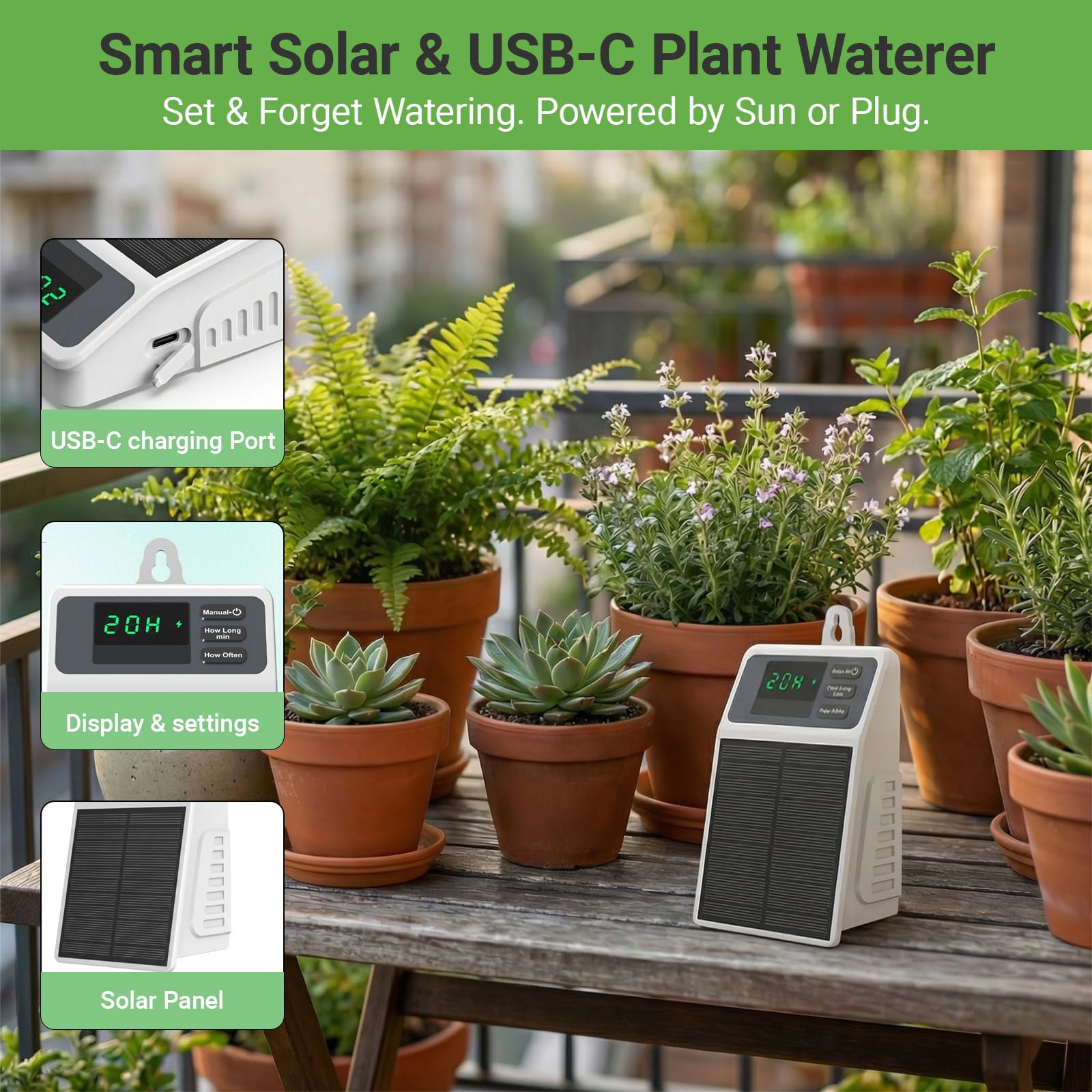 Sistema di irrigazione solare  - Smart Urban Garden recensione e prezzo